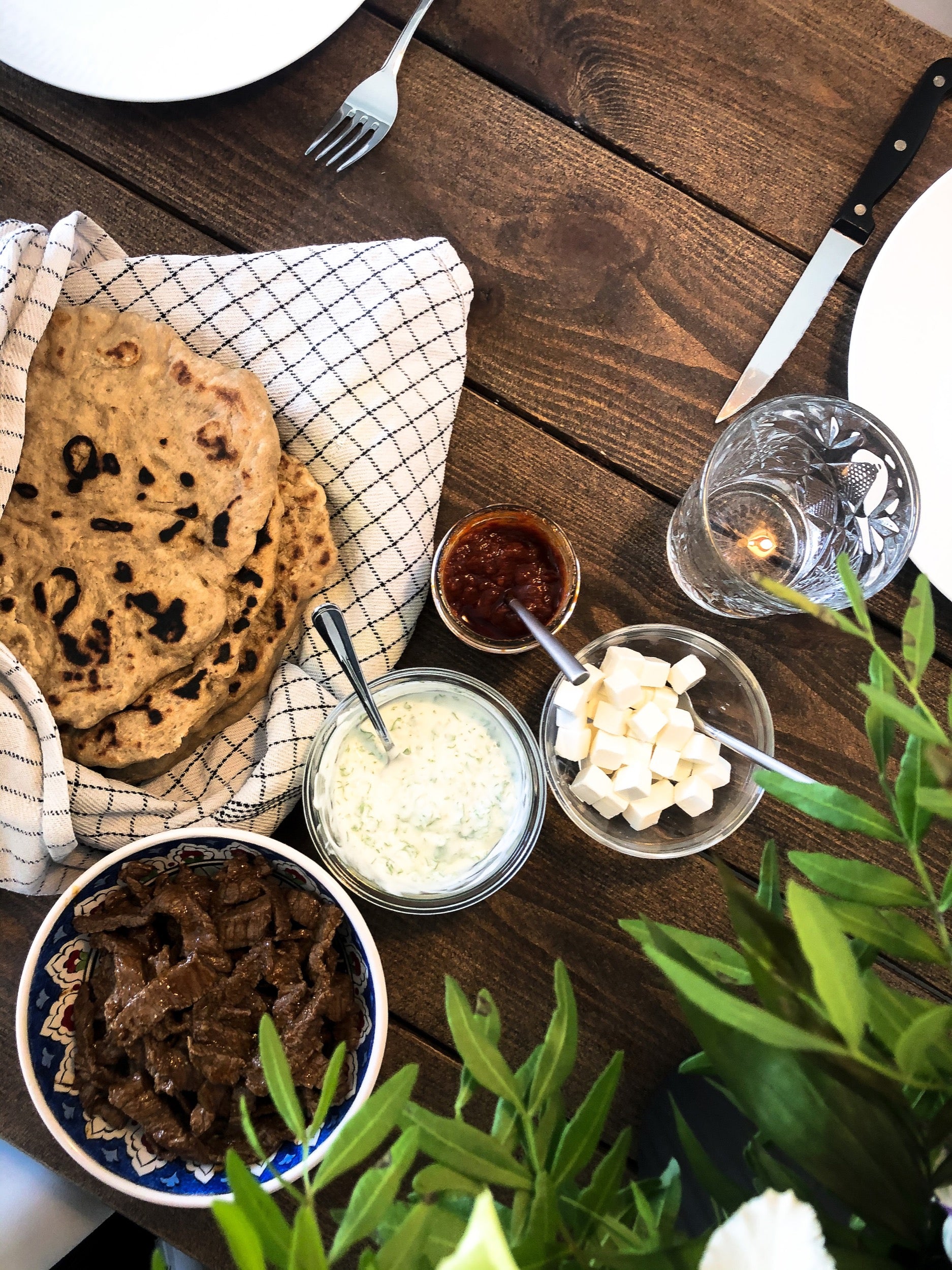 Arabic Inspired Flatbreads with 02 Spent Grain Flour