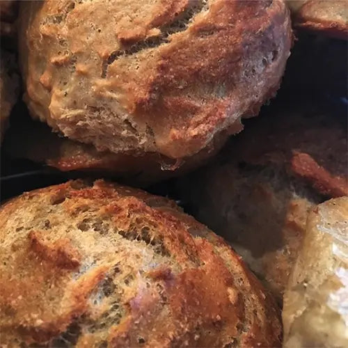 Overnight buns with 02 Spent Grain Flour